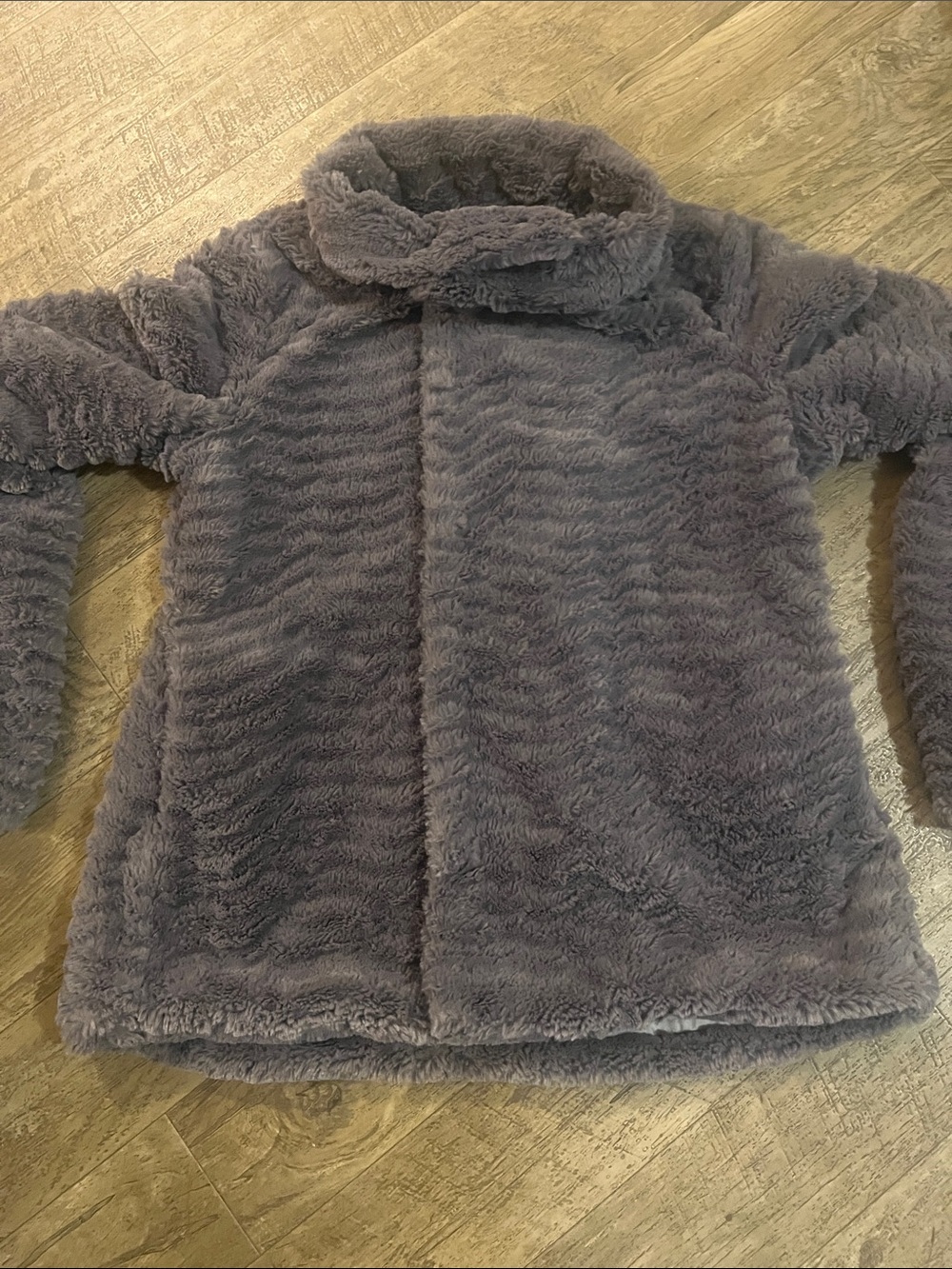 Patagonia Plush Faux-Fur Puffer Jacket - Gray